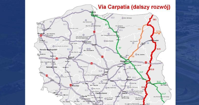 Planowy przebieg viaCarpatia /Informacja prasowa