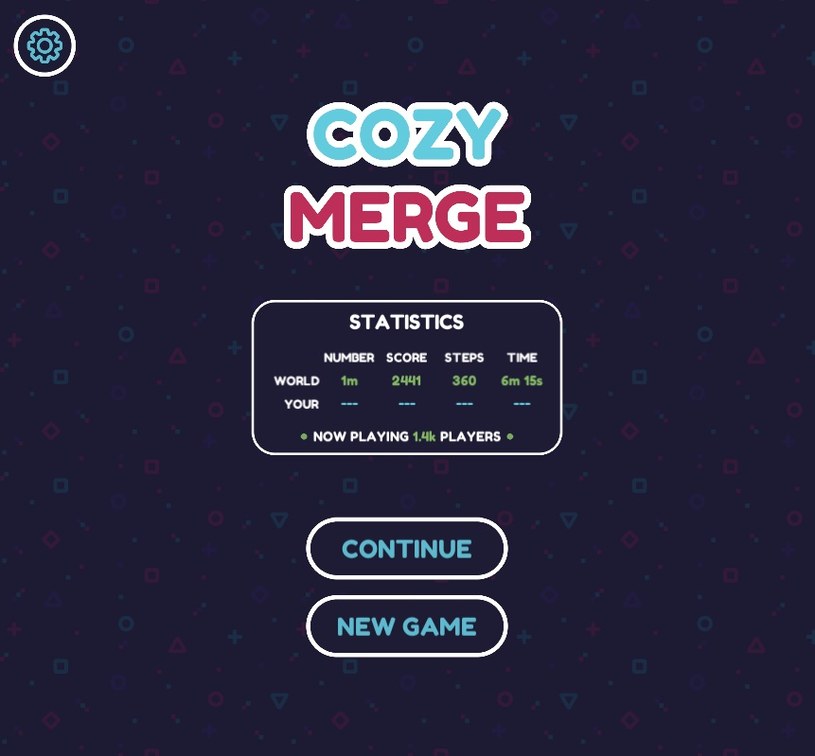 Plansza początkowa gry online za darmo Cozy Merge /Click.pl