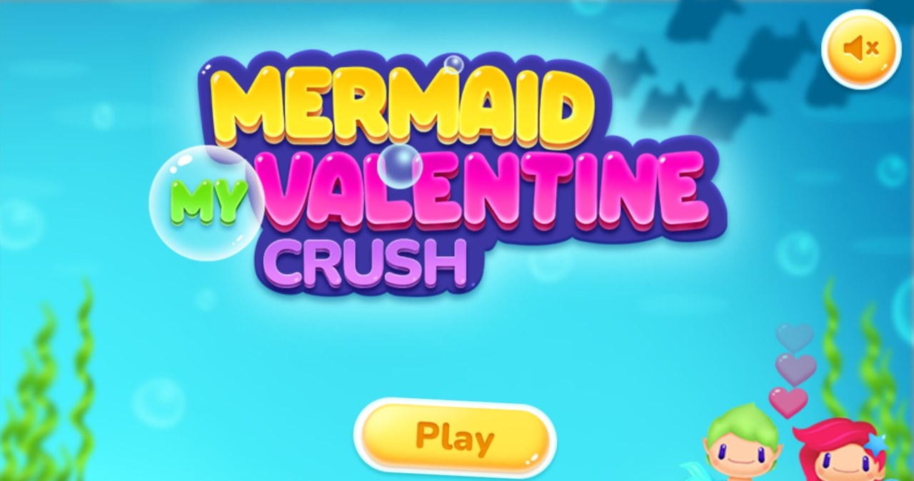 Plansza początkowa gry online za darmo Mermaid My Valentine Crush /Click.pl