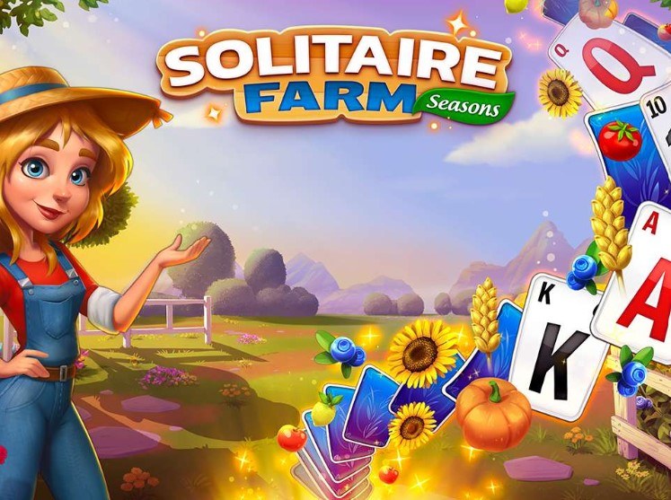 Plansza początkowa gry online za darmo Pasjans Solitaire Farm: Seasons /Click.pl