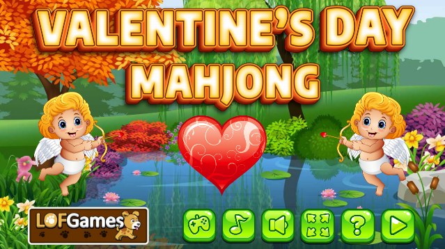 Plansza startowa gra online za darmo Valentines Day Mahjong /Click.pl