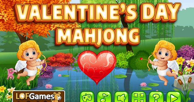 Plansza startowa gra online za darmo Valentines Day Mahjong /Click.pl