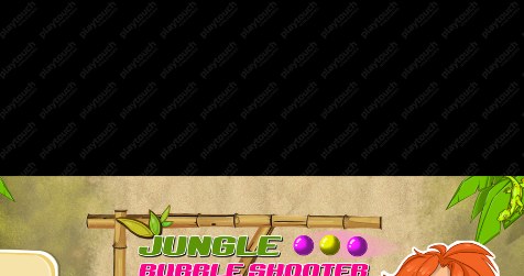 Plansza startowa gry kulki Jungle Bubble Shooter Mania
