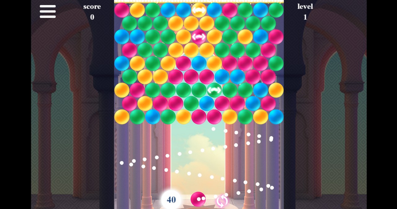 Plansza startowa gry online za darmo Arkadium Bubble Shooter /Click.pl