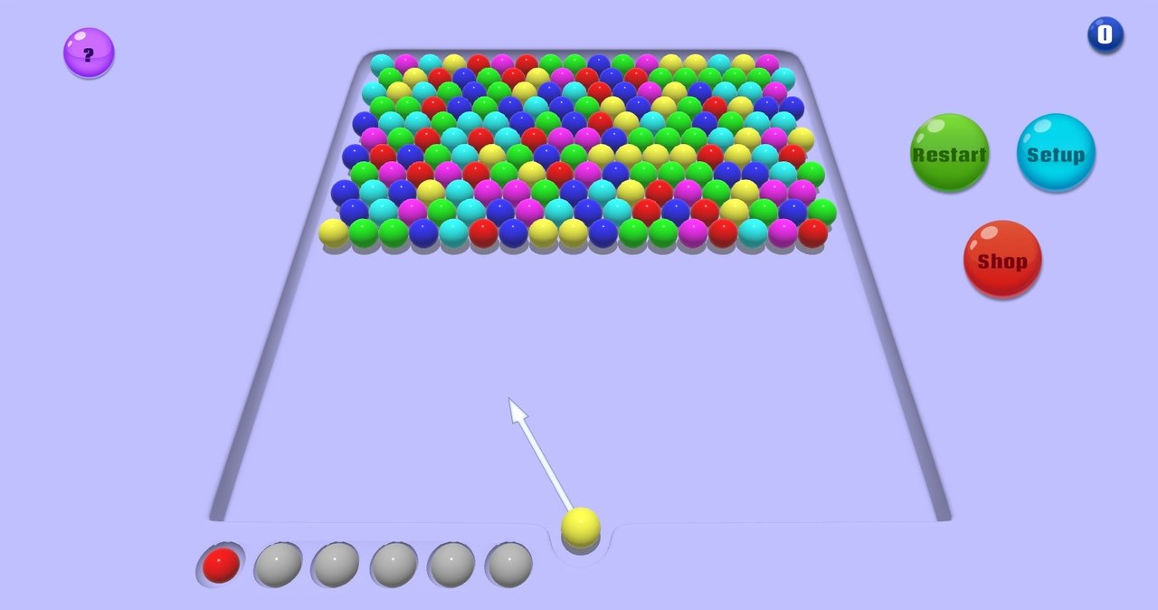 Plansza startowa gry online za darmo Kulki 3D /Click.pl