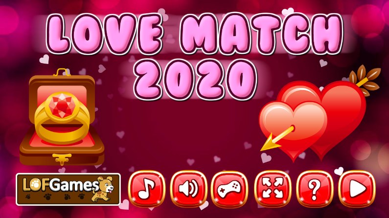 Plansza startowa gry online za darmo Love Match 2020 /Click.pl
