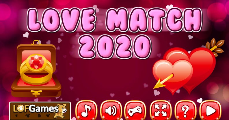 Plansza startowa gry online za darmo Love Match 2020 /Click.pl