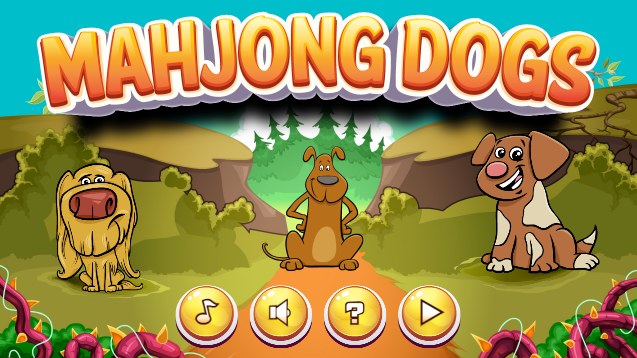 Plansza startowa gry online za darmo Mahjong Dogs /Click.pl