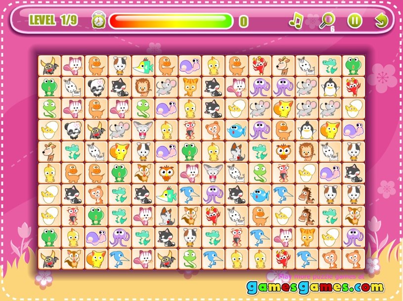 Plansza startowa gry online za darmo Mahjong Dream Pet Link