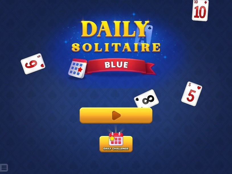 Plansza startowa gry online za darmo Pasjans Daily Solitaire Blue /Click.pl