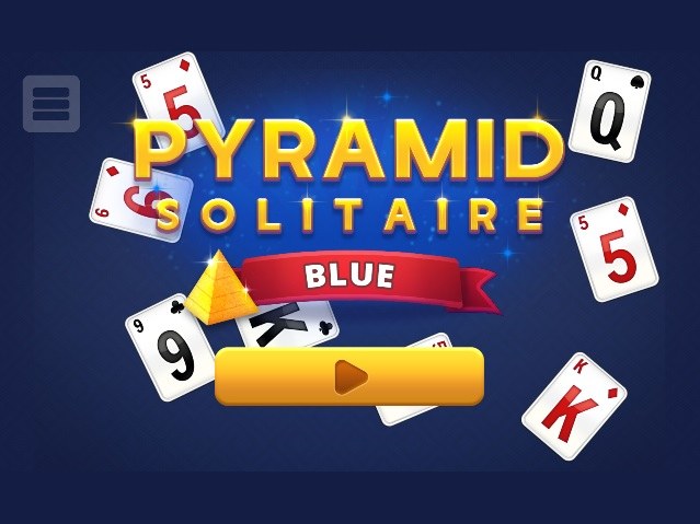 Plansza startowa gry online za darmo Pasjans Pyramid Solitaire Blue /Click.pl
