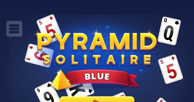Plansza startowa gry online za darmo Pasjans Pyramid Solitaire Blue /Click.pl