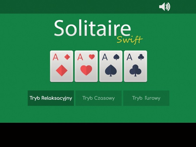 Plansza startowa gry online za darmo Pasjans Solitaire Swift /Click.pl