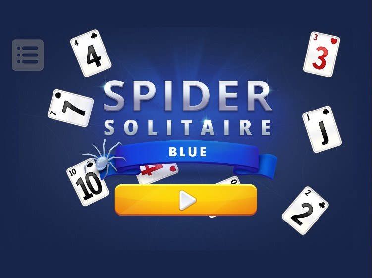 Plansza startowa gry online za darmo Pasjans Spider Solitaire Blue /Click.pl