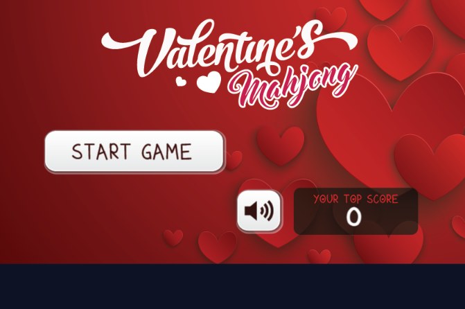 Plansza startowa gry online za darmo Valentine Mahjong /Click.pl