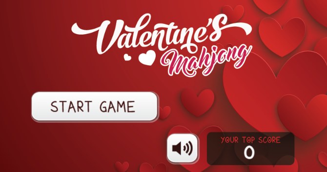 Plansza startowa gry online za darmo Valentine Mahjong /Click.pl
