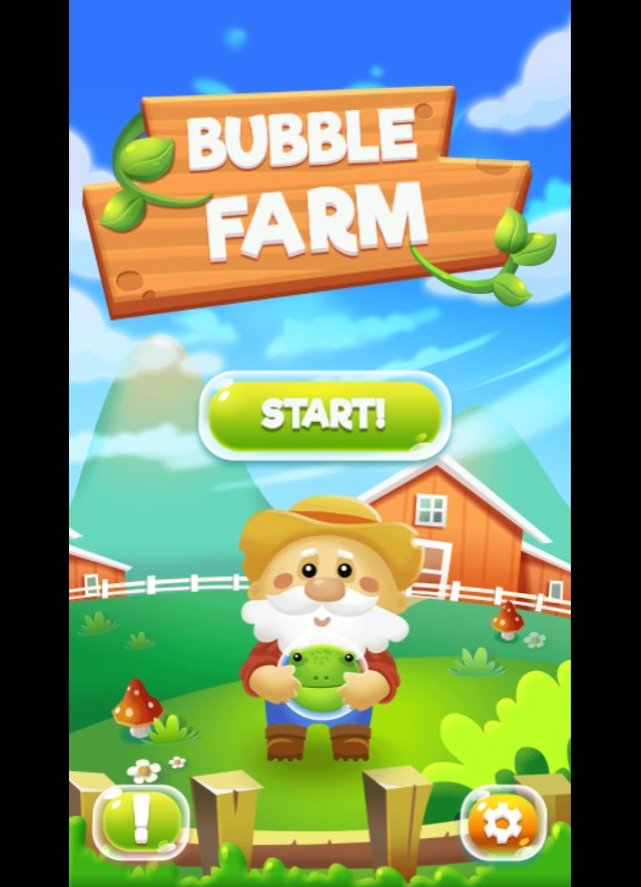 Plansza startowa gry w kulki Bubble Farm