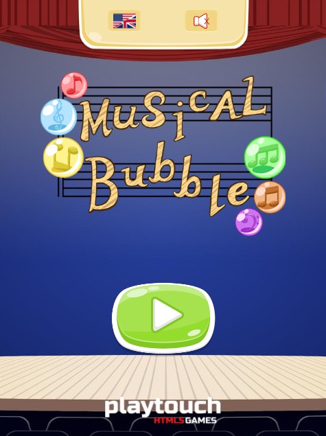 Plansza startowa gry w kulki Musical Bubble