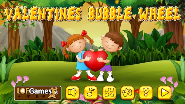 Plansza startowa gry w kulki Valentines Bubble Wheel /Click.pl