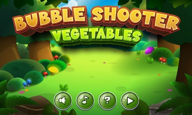 Plansza startowa gry w kulki za darmo Bubble Shooter Vegetables /Click.pl