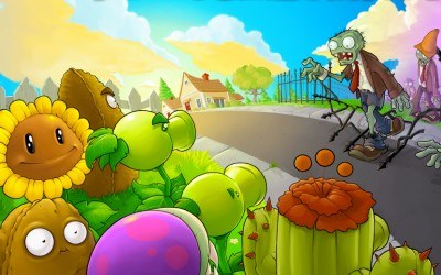 Plants vs Zombies - ekran główny gry /Informacja prasowa