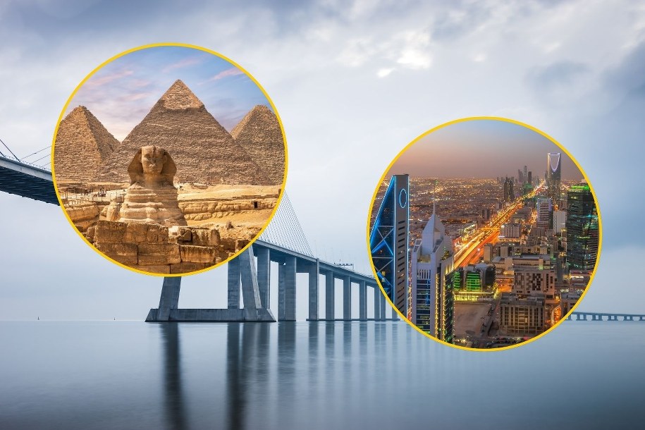 Plany budowy mostu nad Morzem Czerwonym były rozważane już w 1988 roku, jednak zostały wstrzymane z powodu napięć politycznych panujących w regionie /Shutterstock