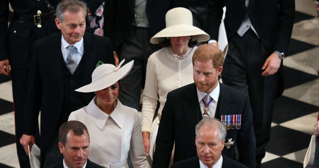 Platynowy Jubileusz Królowej Elżbiety Harry z Meghan / Dan Kitwood / Staff /Getty Images