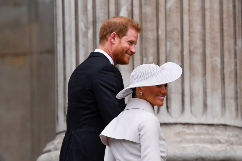 Platynowy Jubileusz królowej Elżbiety II: Książę Harry i Meghan Markle /WPA Pool /Getty Images