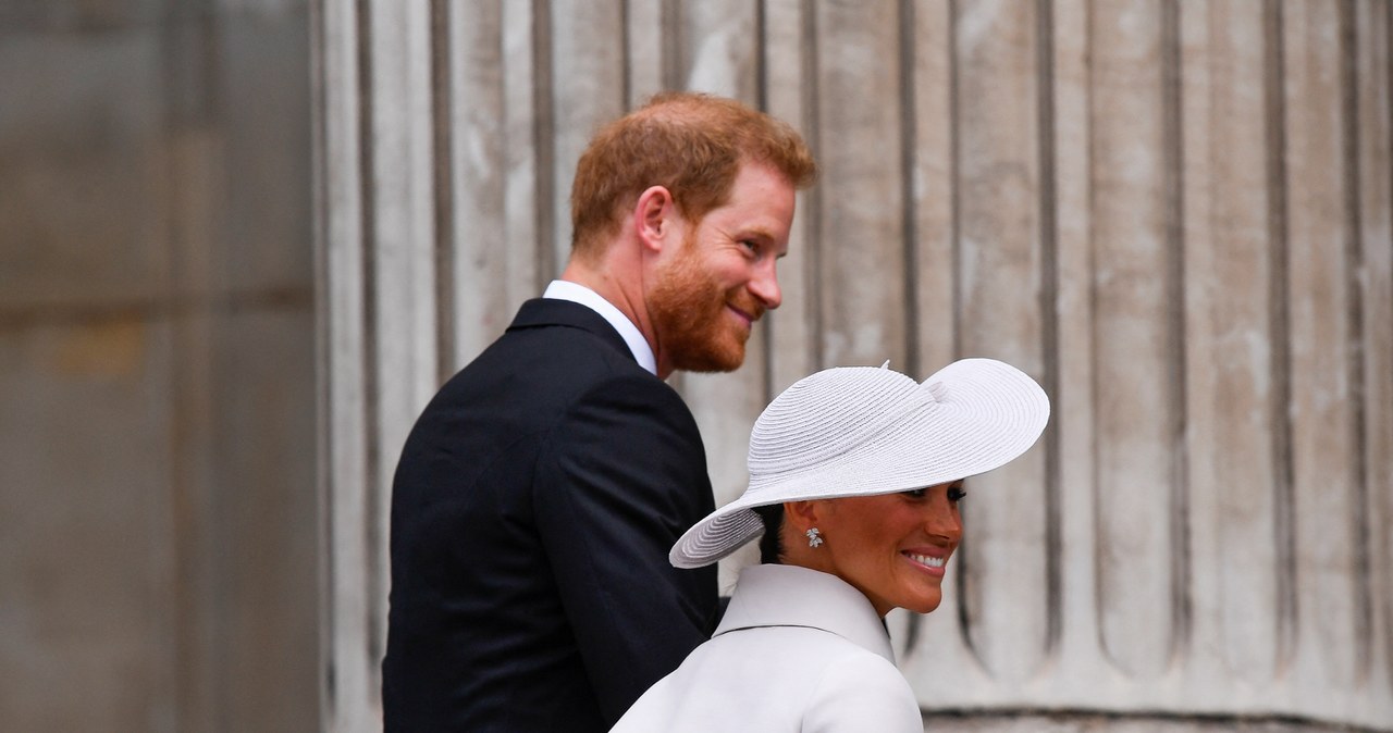 Platynowy Jubileusz królowej Elżbiety II: Książę Harry i Meghan Markle /WPA Pool /Getty Images