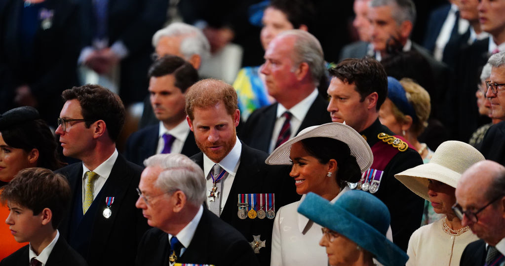 Platynowy Jubileusz Królowej Elżbiety - Meghan i Harry /WPA Pool / Pool /Getty Images