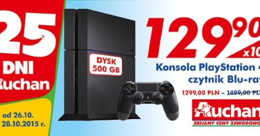 PlayStation 4 w sieci sklepów Auchan /materiały promocyjne