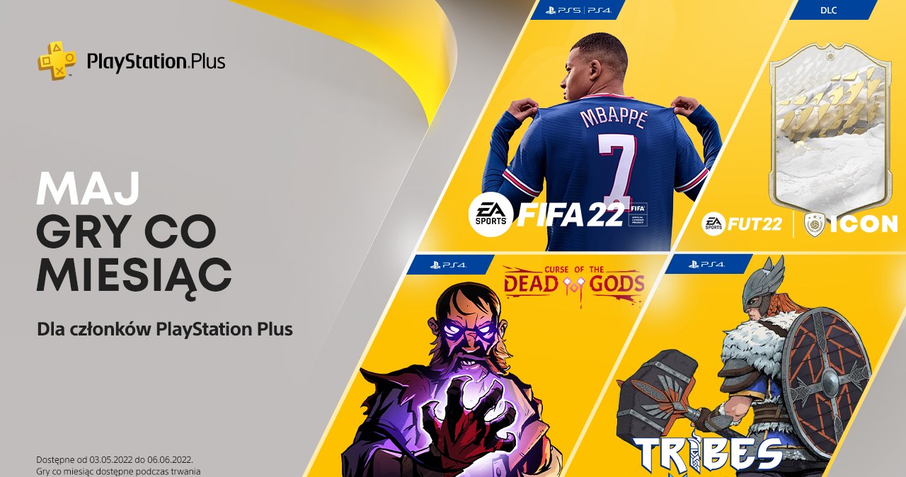 PlayStation Plus. Majowa oferta: FIFA 22, Tribes of Midgard oraz Curse of the Dead Gods /materiały prasowe