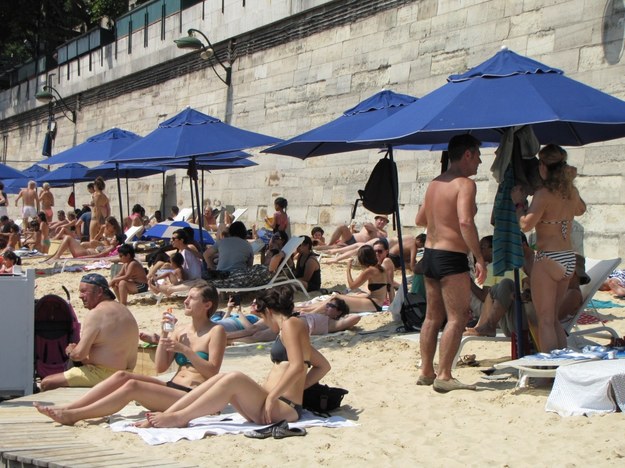 Plaża nad Sekwaną cieszyła się w tym roku ogromną popularnością /Marek Gładysz /RMF FM