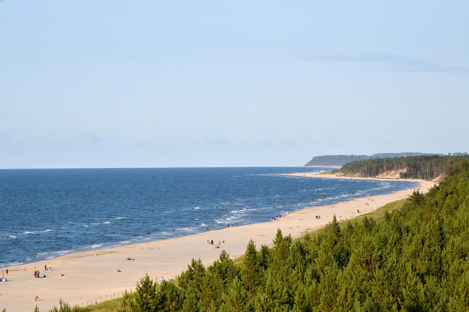 Plaża w Dębkach /Przemysław Piątkowski /PAP