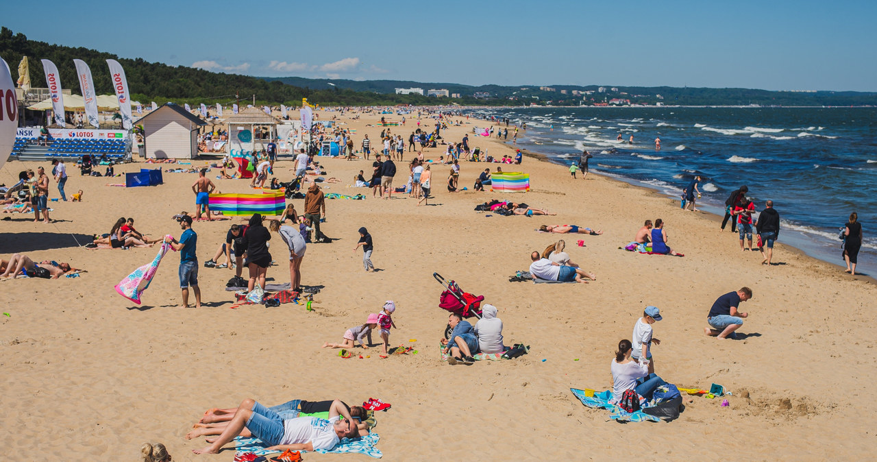Plaża w Gdańsku /Karol Makurat/ /Reporter