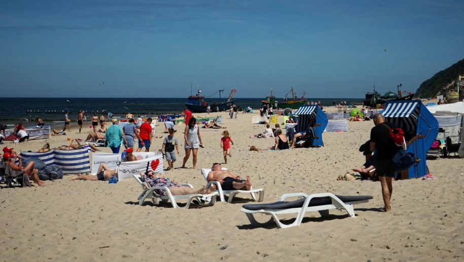 Plaża w Międzyzdrojach / 	Marcin Bielecki    /PAP