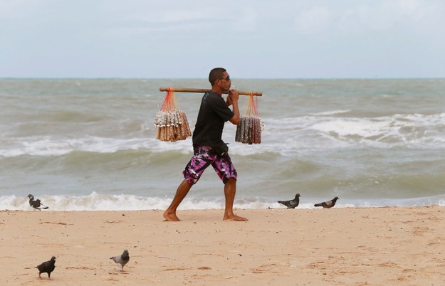 Plaża w Recife /YURI KOCHETKOV /PAP/EPA