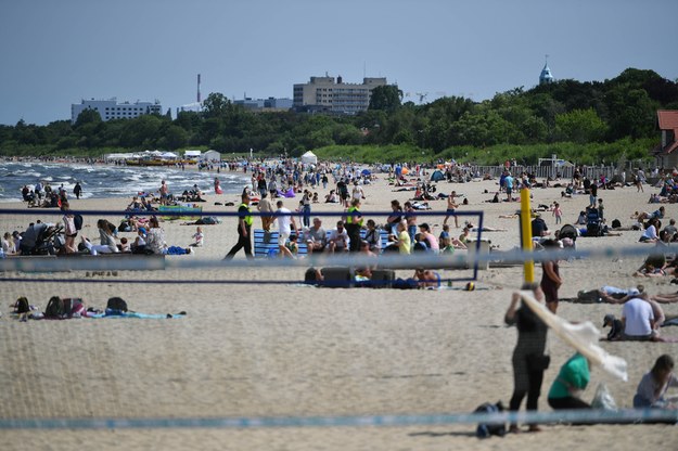 Plaża w Sopocie /Adam Warżawa /PAP