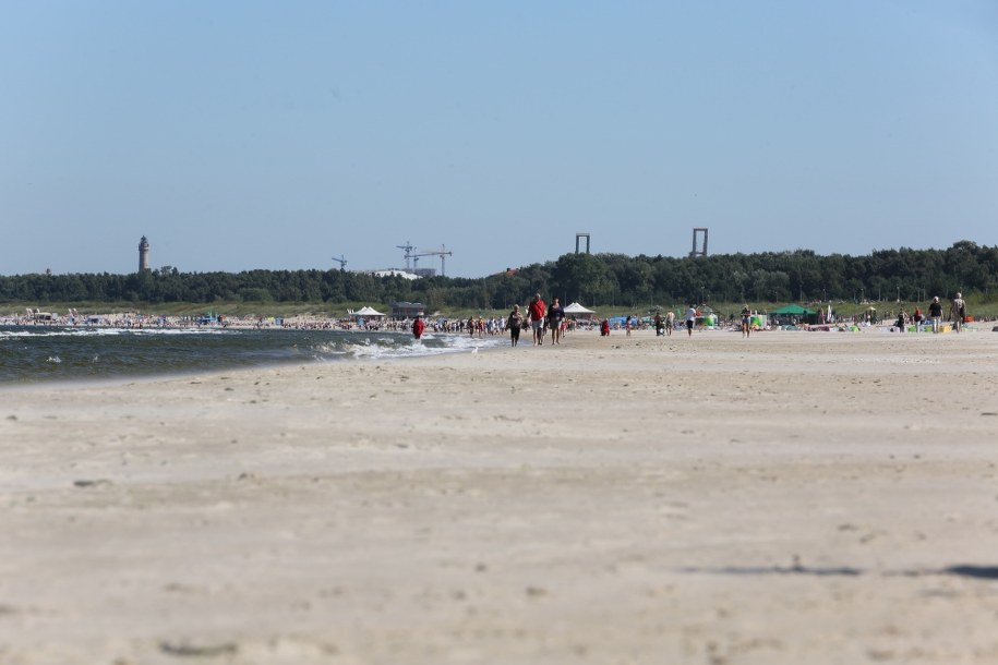 Plaża w Swinoujściu /Aneta Łuczkowska /RMF FM