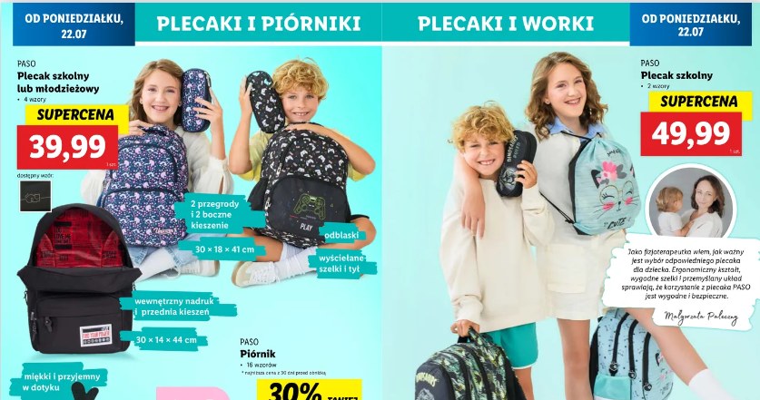 Plecaki i piórniki w Lidlu /Lidl /INTERIA.PL