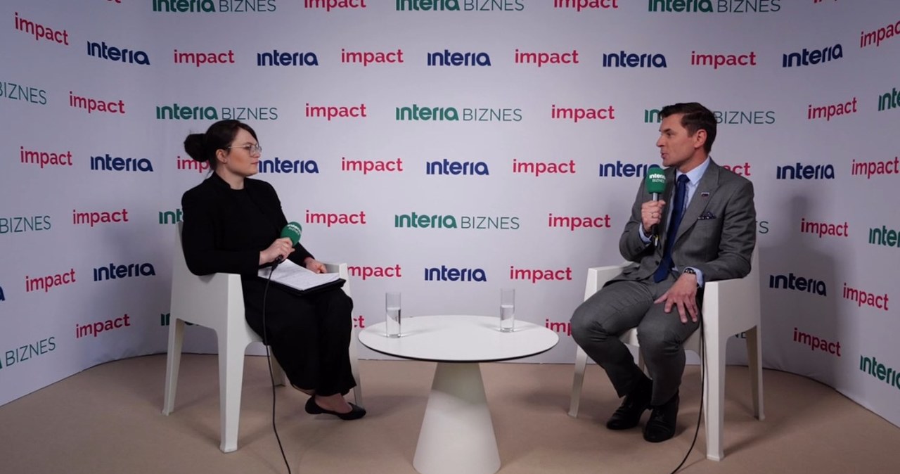 Płk. Marcin Mazur, wiceprezes POLSA, był gościem Interii Biznes podczas Impact'25 /INTERIA.TV /INTERIA.PL