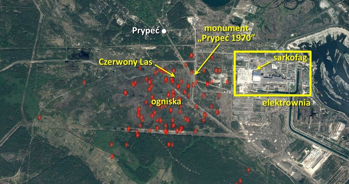 Płoną lasy zaledwie kilkaset metrów od Czarnobylskiej Elektrowni Jądrowej /Geekweek