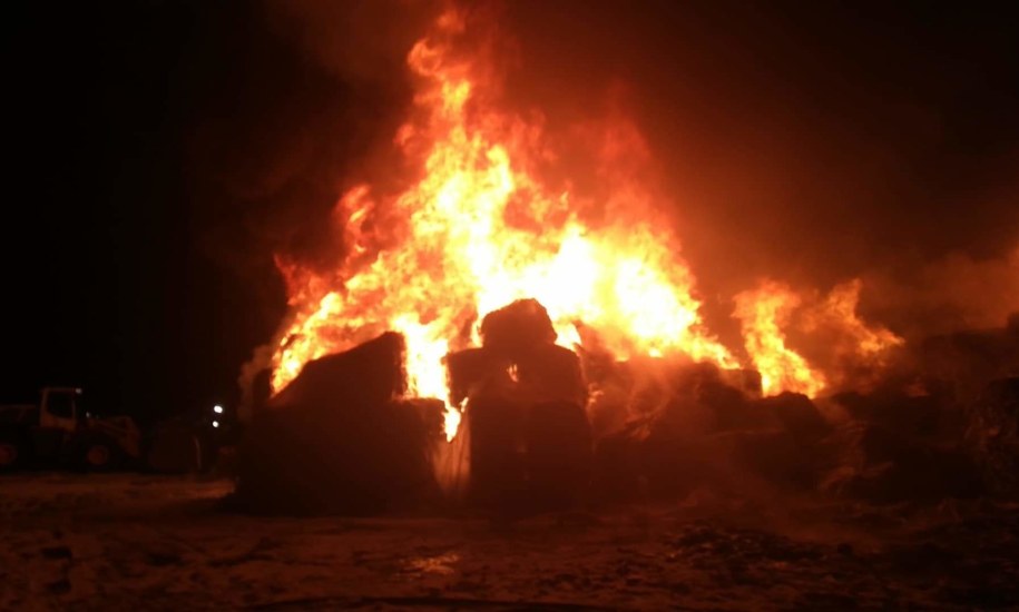 Płoną plastikowe elementy /