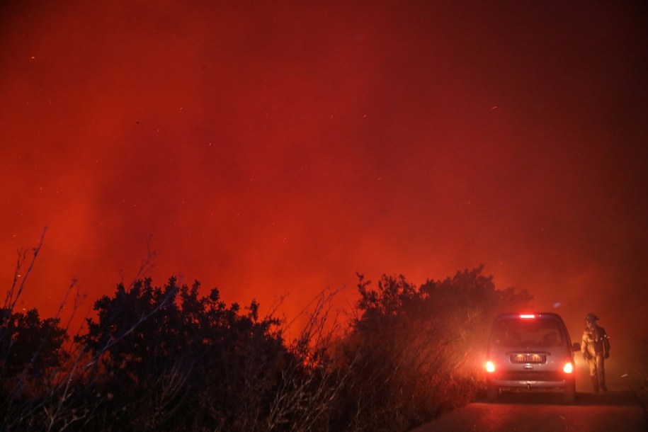 Płonące lasy w Portugalii /MIGUEL A. LOPES /PAP/EPA