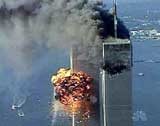 Płonące wieże World Trade Center, 11 września 2001 /