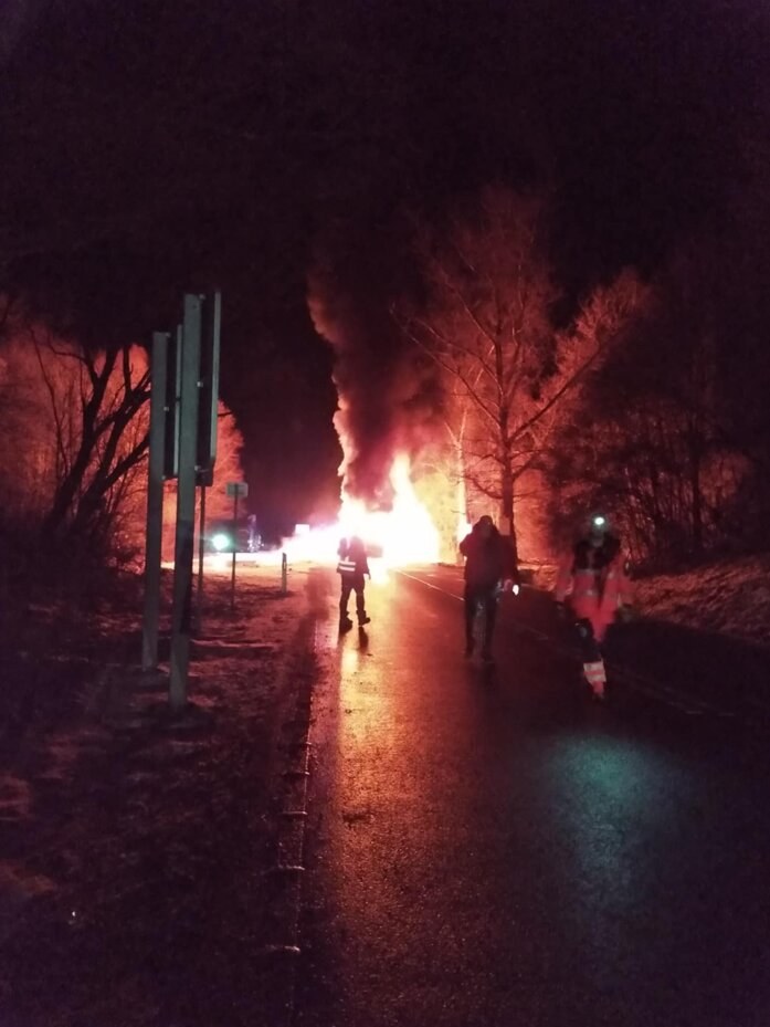 Płonący autokar /Gorąca Linia RMF FM