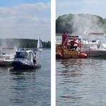 Płonący silnik, urazy żeglarzy. Interwencje ratowników na mazurskich jeziorach