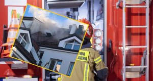 Płonie budynek ZUS w Sztumie. Potrzebna ewakuacja