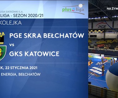 PlusLiga. PGE Skra Bełchatów - GKS Katowice 3-1. Skrót meczu (POLSAT SPORT). Wideo