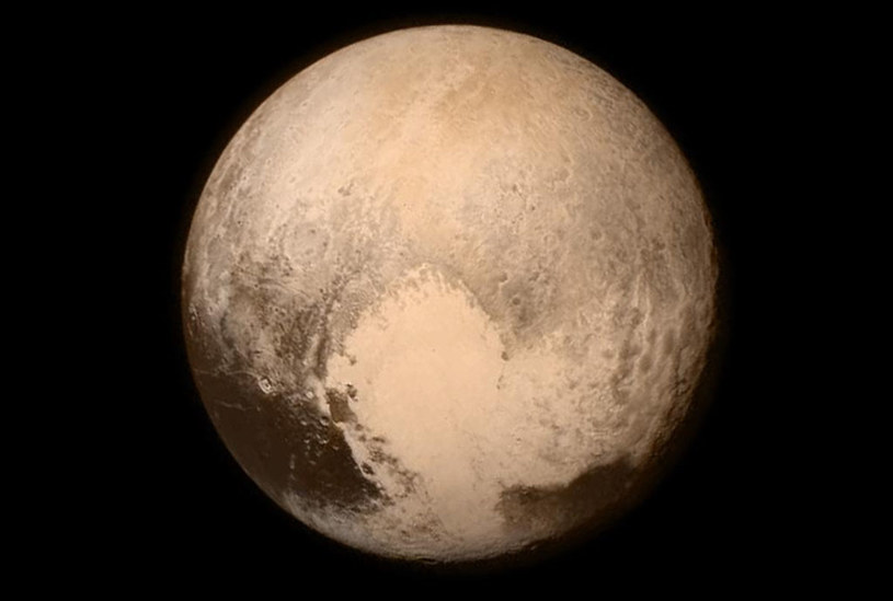 Pluton i tajemnicze "serce". Naukowcy rozwiązali zagadkę. /NASA/Johns Hopkins University Applied Physics Laboratory/Southwest Research Institute Image  /materiały prasowe